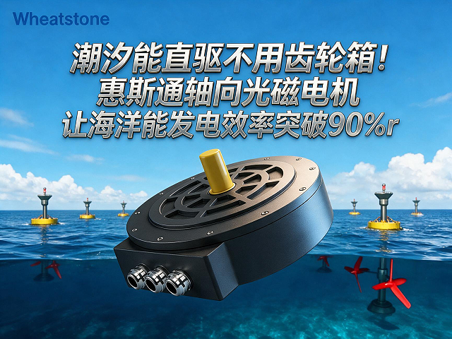 潮汐能直驱不用齿轮箱，惠斯通轴向磁通电机